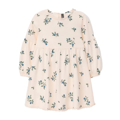 Платье для девочки Crockid КР 5925 айвори голубика к561 1 Платье для девочки Crockid КР 5925 айвори голубика к561 1